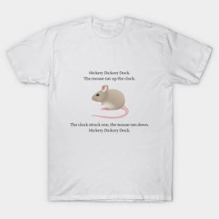 Hickery Dickery Dock Nursery Rhyme T-Shirt